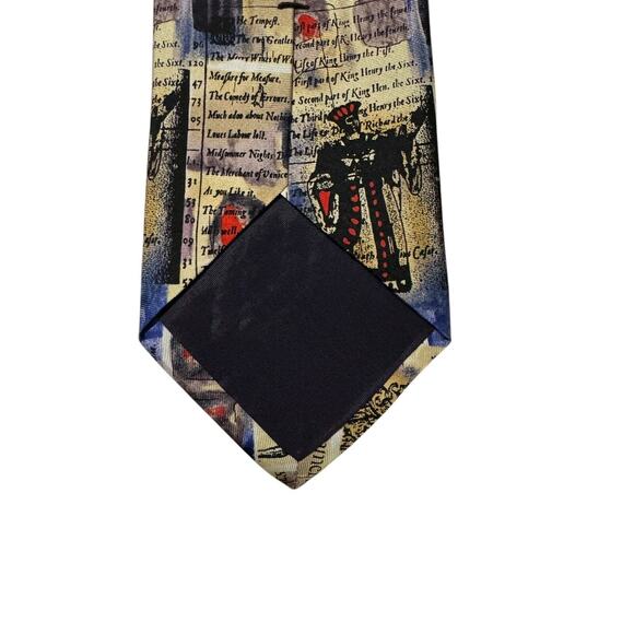 Alynn Neckwear Shakespeare Poetry Vintage Novelty Necktie 100% Silk - Picture 5 of 7